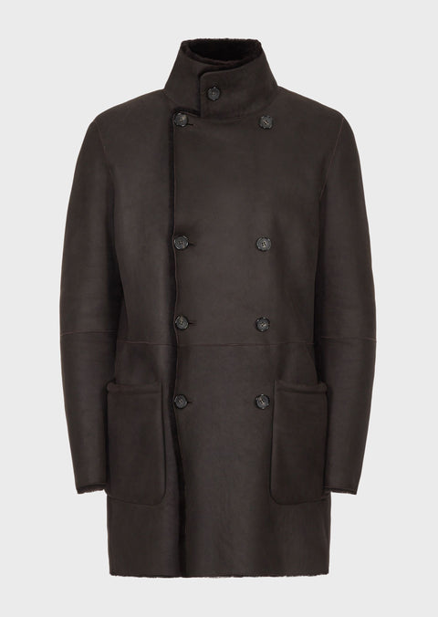 GIORGIO ARMANI Spanish reversible shearling jacket with fleece lining
