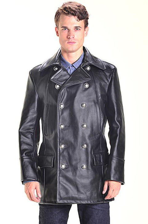 Schott NYC Double Breasted Leather Jacket