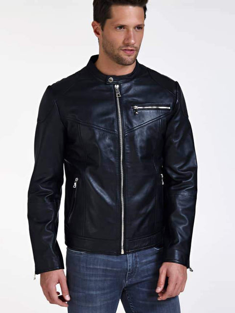 GUESS MARCIANO LEATHER JACKET