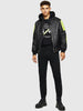 DIESEL L-BRANDO Layered-effect jacket with fluo details