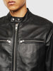 DIESEL L-BOY Biker jacket with tonal stripes