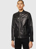 DIESEL L-BOY Biker jacket with tonal stripes