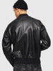 DIESEL L-JOSEPH Leather bomber jacket