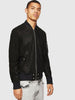 DIESEL L-NIKOLAI Bomber jacket in waxed suede