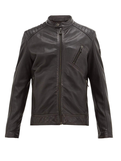 BELSTAFF V RACER LAMBSKIN-LEATHER JACKET