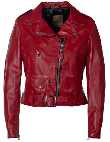 SCHOTT NYC Women's Cropped Perfecto® in Lambskin Leather Jacket