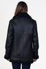 SCHOTT NYC Women's Long Sheepskin B-3 Jacket