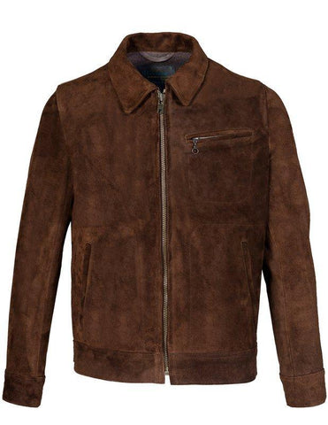 Schott NYC Duke Men's Unlined Rough Out Suede Jacket