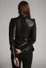 DSQUARED2 Peplum Leather Biker Jacket