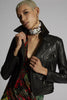 DSQUARED2 Triangle Kiodo Leather Biker Jacket