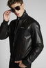 DSQUARED2 Multi Color Leather Bomber Jacket