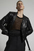 DSQUARED2 Leather Shawl Collar Kiodo Jacket