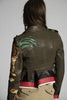 DSQUARED2 Tiger Appliqué Fitted Leather Jacket