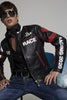 DSQUARED2 Race Track Leather Jacket