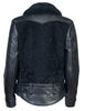 SCHOTT NYC Women's Sheepskin Jacket with Cowhide Trim