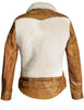 SCHOTT NYC Women's Sheepskin Jacket with Cowhide Trim