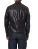 Schott NYC Waxed Natural Pebbled Cowhide Café Leather Jacket