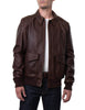 Schott NYC Waxed Natural Pebbled Cowhide A-2 Leather Flight Jacket