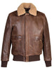 Schott NYC Naked Buffalo Bomber Leather Jacket