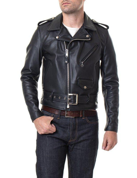 Schott NYC One Star Perfecto® Leather Motorcycle Jacket