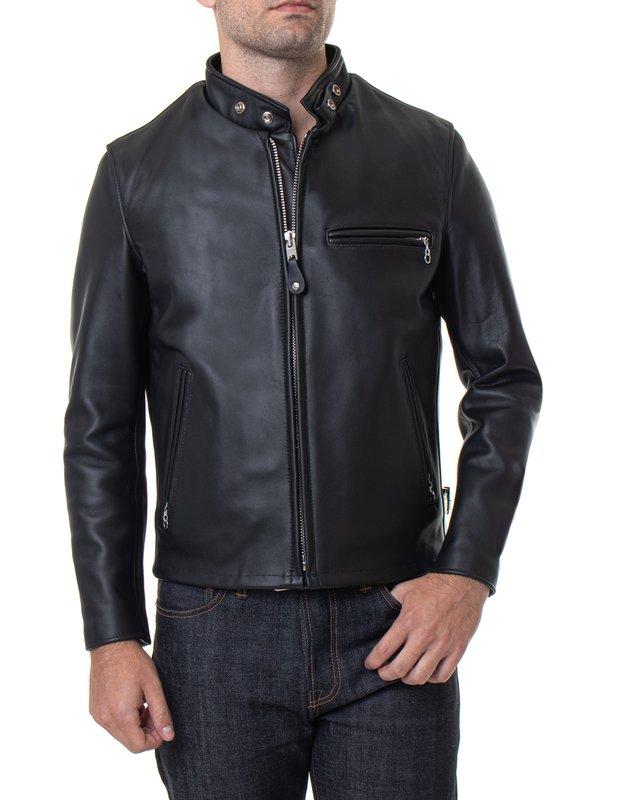 Schott NYC Single Rider Steerhide Leather Motorcycle Jacket