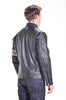 Schott NYC Easy Rider Striped Leather Motorcycle Jacket