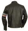 Schott NYC Easy Rider Striped Leather Motorcycle Jacket