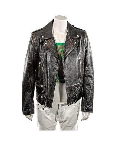 Saint Laurent Mens Classic Motorcycle Jacket In Leather - Black, Brand