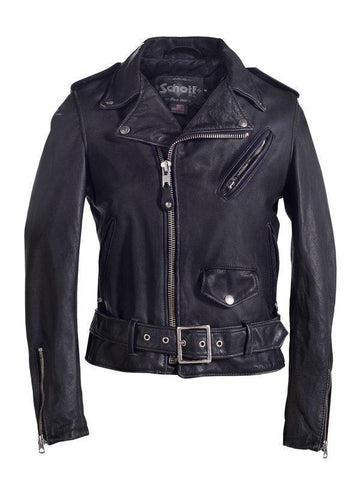 Schott Nyc Women's Vintaged Cowhide Motorcycle Jacket