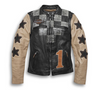 Harley Davidson Women's Vintage Race-Inspired Leather Jacket