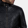 Cafe Racer Equilibrium Black Leather Jacket