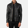 Cafe Racer Darren Black Leather Biker Jacket