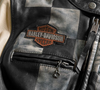 Harley Davidson Women's Vintage Race-Inspired Leather Jacket