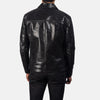 cafe Racer Mystical Black Leather Jacket