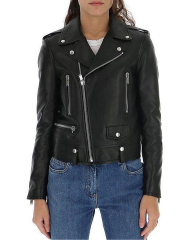 Saint Laurent Women's Black Bomber Jacket