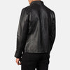 Cafe Racer Alex Black Leather Biker Jacket