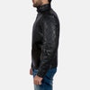 Cafe Racer Equilibrium Black Leather Jacket