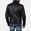 Cafe Racer Equilibrium Black Leather Jacket