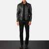 Cafe Racer Darren Black Leather Biker Jacket