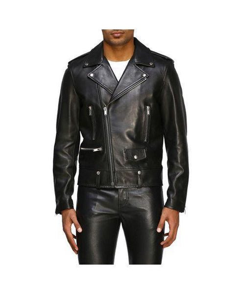 Saint Laurent Men's Black Biker Jacket