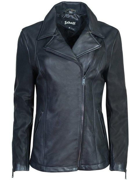 Schott Nyc Long Lambskin Moto Jacket