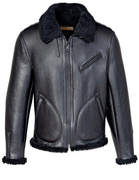 Schott Nyc Men's Genuine Sheepskin Biker Jacket