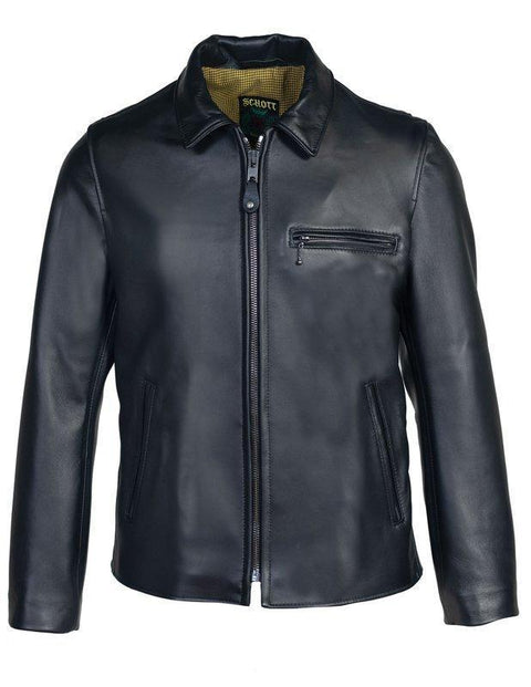 Schott NYC Waxy Lambskin Delivery Jacket