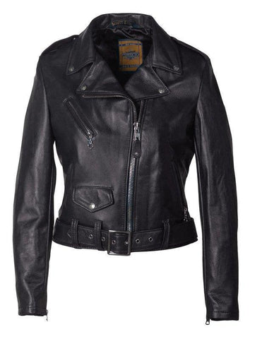 Schott Nyc Women's Cropped Perfecto® in Lambskin Leather Jacket