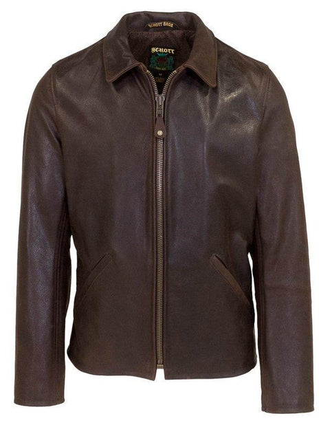 Schott Nyc Men's Waxy Buffalo Leather Sunset Jacket