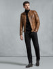 BELSTAFF GANGSTER 2.0 LEATHER JACKET In Black Hand-Waxed Leather