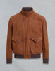 BELSTAFF HUGHES LEATHER JACKET In Chestnut Nappa Leather