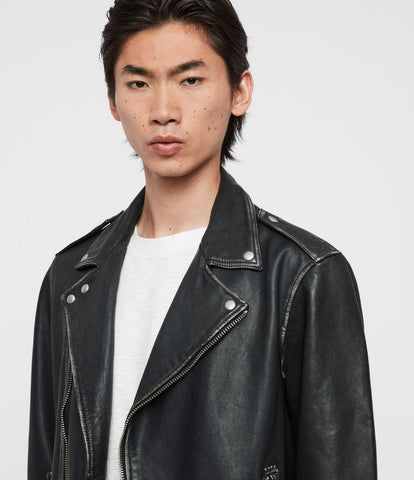 ALLSAINTS HAWLEY LEATHER BIKER JACKET