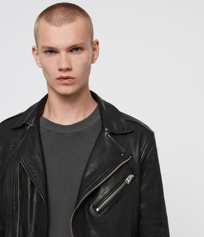 ALLSAINTS ROUNDHOUSE LEATHER BIKER JACKET