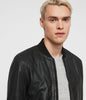 ALLSAINTS BLYTHE LEATHER BOMBER JACKET